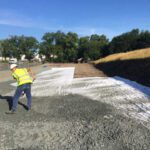 UK  road tarmacking